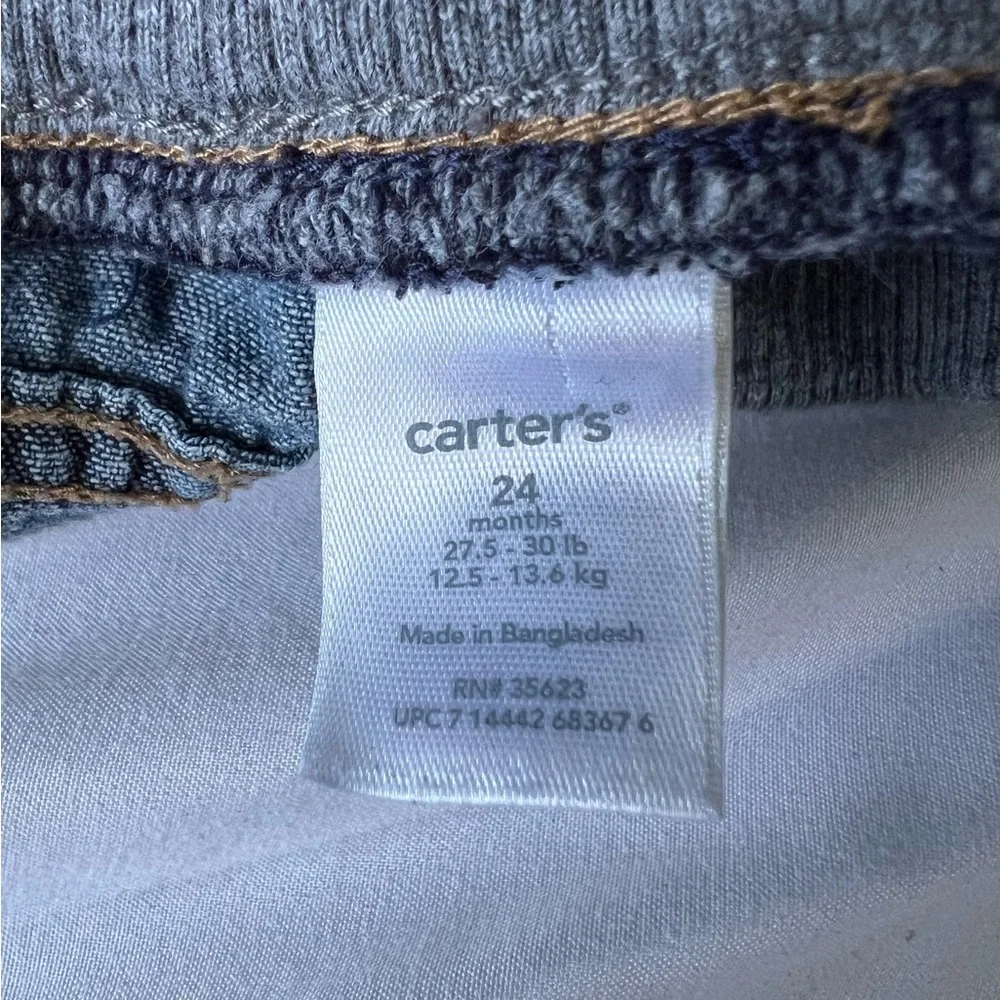 Carters Boys Pull On denim Jeans lightweight